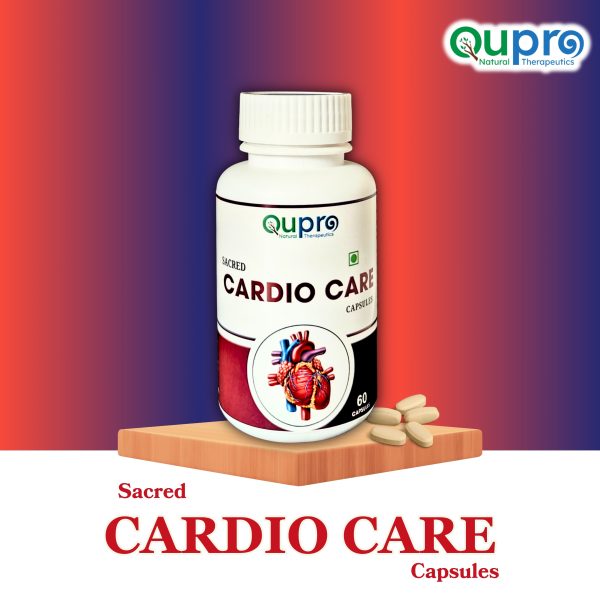 Sacred Cardio Care Capsules – Ayurvedic Heart Health Supplement for Cholesterol, Blood Pressure & Cardiovascular Wellness