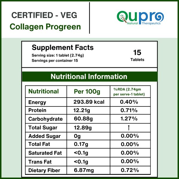 Collagen Progreen | Powerful Vegan Collagen Formula for Glowing Skin, Strengthen Hair & Healthy Joints - Image 5